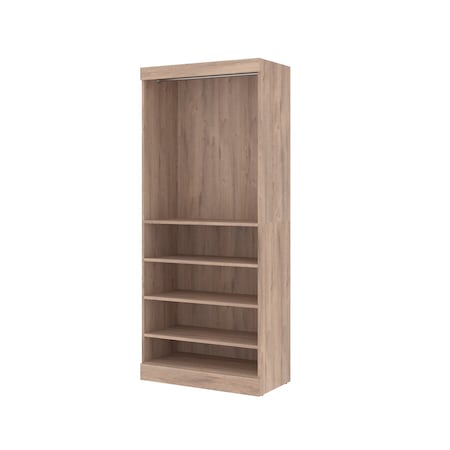 Bestar Bestar Pur 36W Closet Organizer in rustic brown 26160-000009